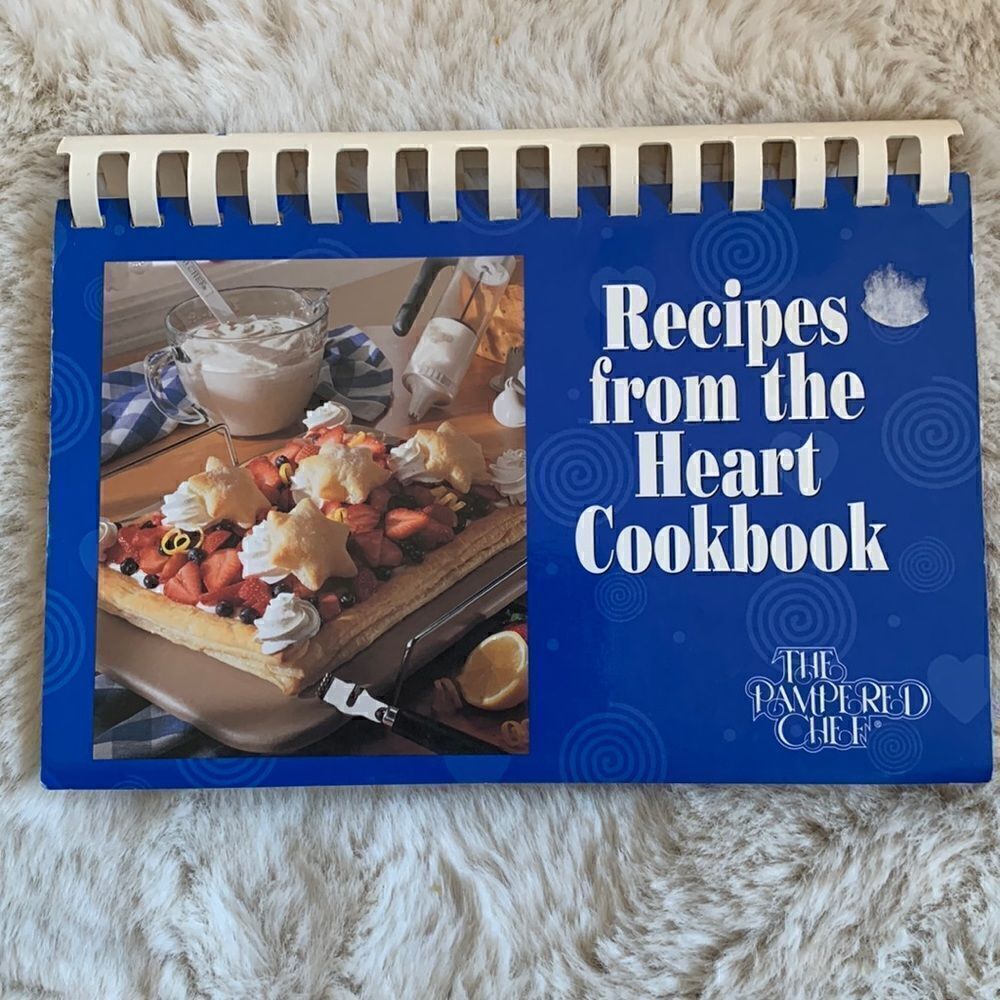 The Pampered Chef - Spiral Cookbook Recipes from the heart Vino retired book